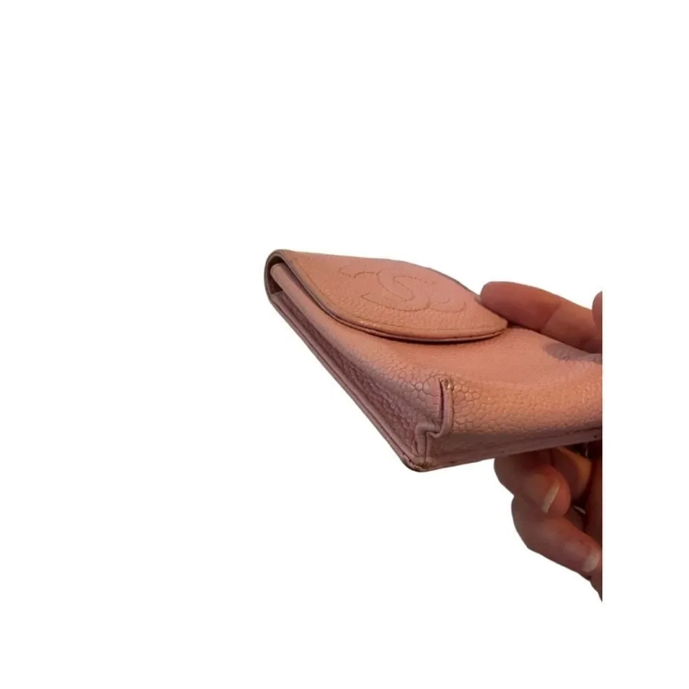 Chanel pink leather mini bag